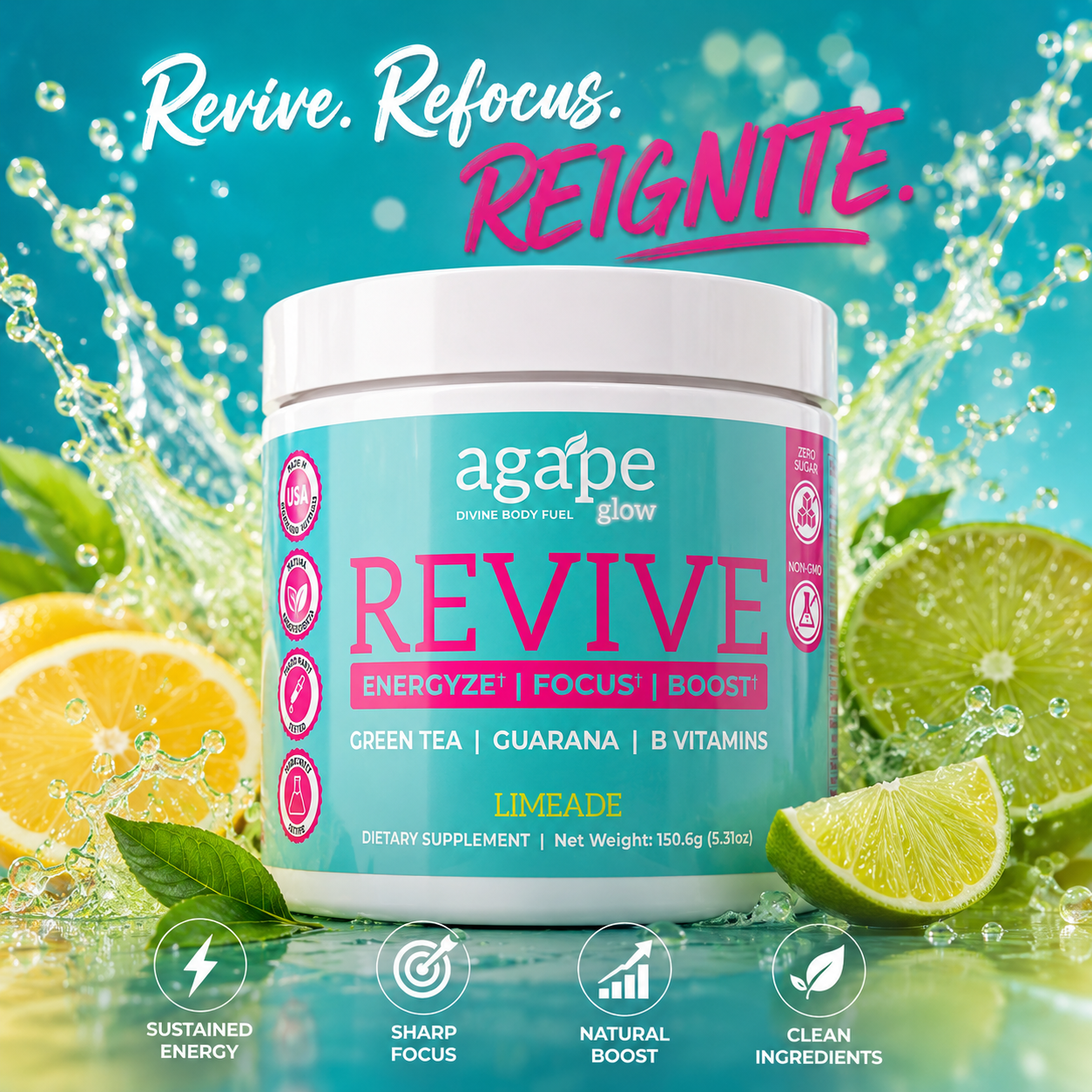 REVIVE Energy & Vitamin Booster - Metabolism & Recovery Support